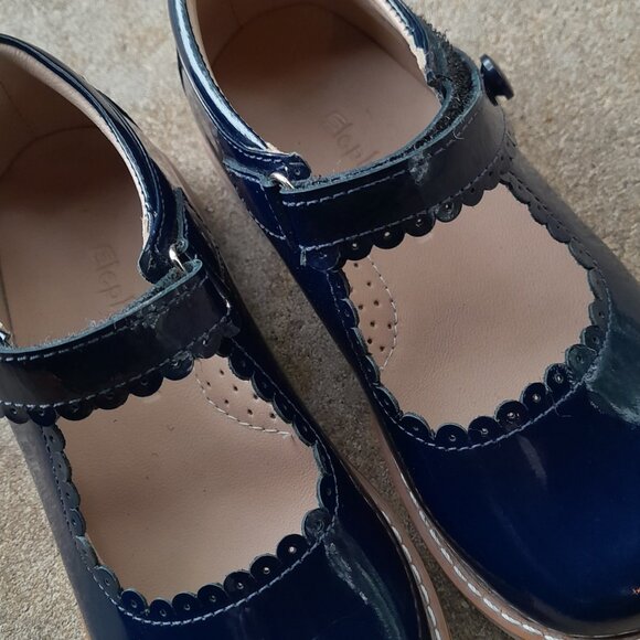 Elephantito Toddler Dark Navy Blue Mary Jane Toddler Shoes sz 10 - Picture 3 of 8